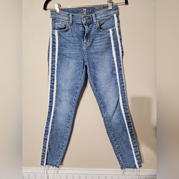 7 For All Mankind Ankle Skinny Jeans Size 26